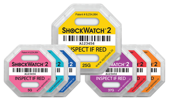 ShockWatch 2 Impact Indicators Label 5G-75G